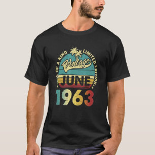 Camiseta Vintage de 59 anos junho de 1963 59º dia B
