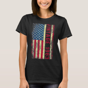 Camiseta Vintage de 60 anos 1963 American Flag 60th Birth
