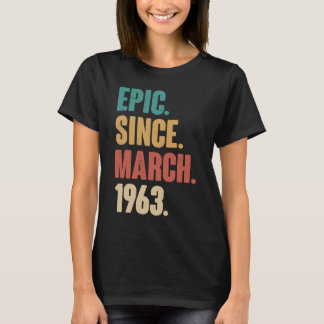 Camiseta Vintage de 60 anos 1963 Aniversário 60ª Decoração