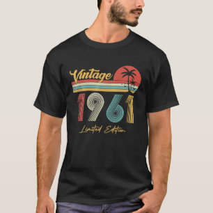 Camiseta Vintage de 61 anos 1961 Limited Edition 61th