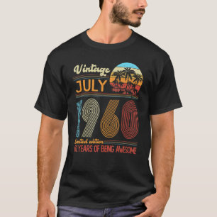 Camiseta Vintage de 62 anos julho de 1960 62º dia