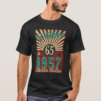 Camiseta Vintage De 65 Anos 1957, Edição Limitada De 65 Ano