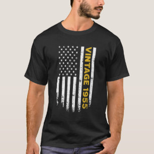 Camiseta Vintage de 67 anos 1955 American Flag 67th Birth