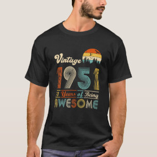 Camiseta Vintage de 70 anos 1951 70 Aniversário Homens Mul