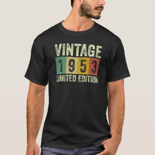 Camiseta Vintage de 70 anos 1953, 70, Aniversário 9