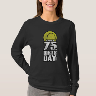 Camiseta Vintage de 75 anos Tênis 75 anos Aniversário