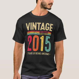 Camiseta Vintage de 7 anos 2015, 7 Birthday Boys Gir
