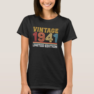 Camiseta Vintage de 83 anos 1941 Limited Edition 83rd Birt