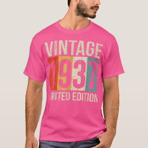 Camiseta Vintage de 85 anos 1937 Limited Edition 85