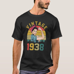 Camiseta Vintage de 85 anos 1938 85º aniversário para as mu