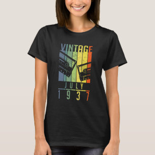 Camiseta Vintage de 85 anos julho de 1937
