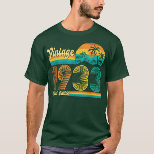 Camiseta Vintage de 89 anos 1933 Limited Edition 89th Bir