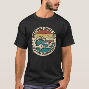 Camiseta Vintage de 90 anos 1933 90 Aniversário 2