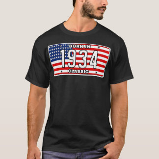 Camiseta Vintage de 90 anos 1934 90 aniversário