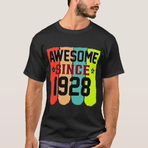 Camiseta Vintage de 95 anos 1928 95º aniversário