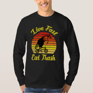Camiseta Vintage de acampamento de lavagem rápida de lixo a