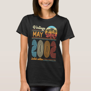 Camiseta Vintage de aniversário de 21 anos maio de 2002 Mul