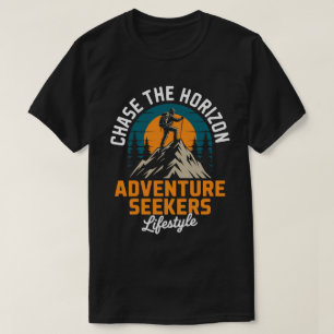 Camiseta Vintage de Aventura ao Ar Livre Chase the