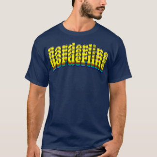 Camiseta Vintage de borderline com ventilador dos anos 80