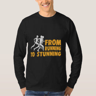 Camiseta Vintage de correr para deslumbrante corredora de c