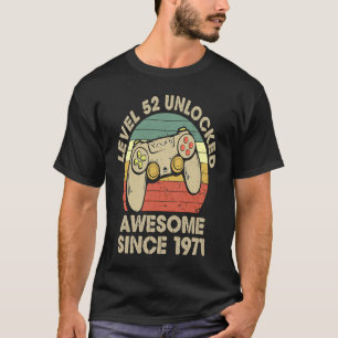 Camiseta Vintage de decoração de jogos de vídeo de aniversá