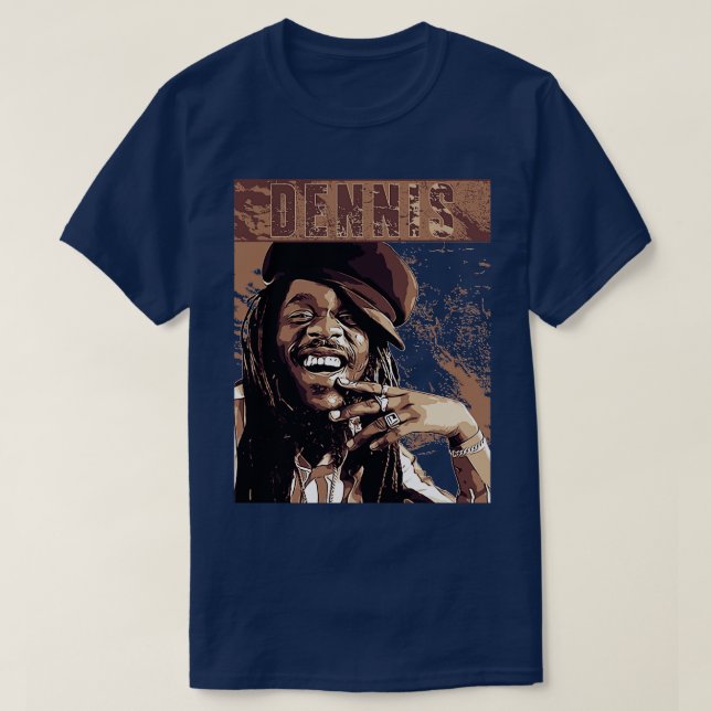Camiseta Vintage de Dennis Brown (Frente do Design)
