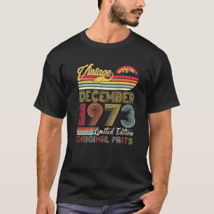 Camiseta Vintage De Dezembro De 1973, 48 Anos, Retro 48º N