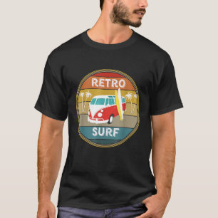 Camiseta Vintage De Diversão - Vibe De Navegação Do Surf Re