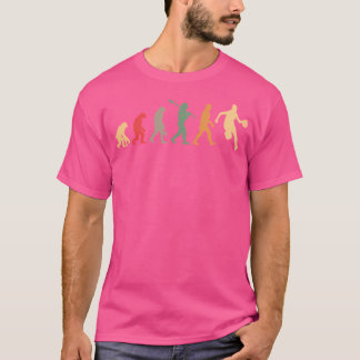 Camiseta Vintage de Evolução do Basquete