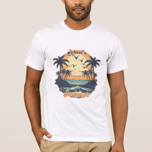 Camiseta Vintage de férias de verão (Frente)