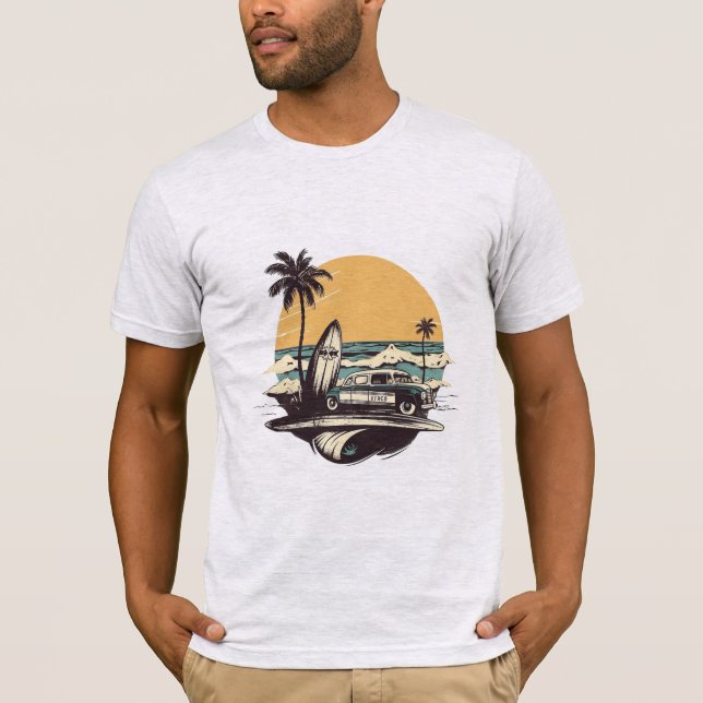 Camiseta Vintage de férias de verão (Frente)