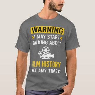 Camiseta Vintage de Filmes de Histórico de Filmes de Aviso