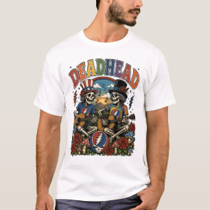 camiseta vintage de guitarra de banda de jam skele