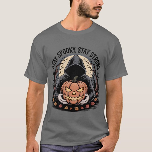 Camiseta Vintage de Halloween Stay Strong (Frente)