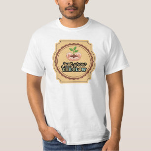 Camiseta Vintage de Jardinagem Boho Neutro