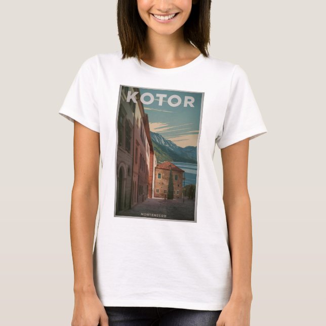 Camiseta Vintage de Kotor Montenegro (Frente)