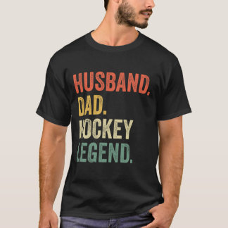 Camiseta Vintage de lenda de hóquei em Pai do marido