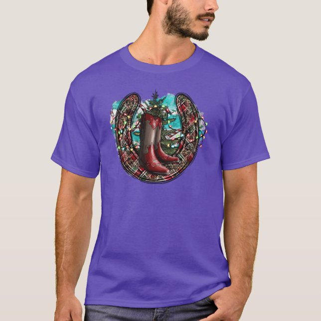Camiseta Vintage de Natal Ocidental (Frente)