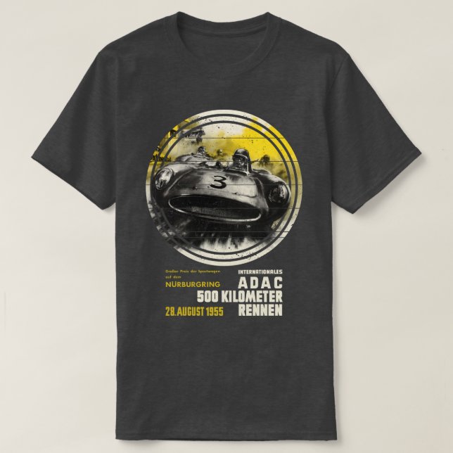 Camiseta Vintage de Nurburgring ADAC 500 (Frente do Design)