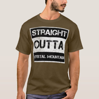 Camiseta Vintage de resort de esqui de fora do Crystal Moun