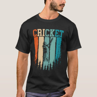 Camiseta Vintage de Retro de Críquete