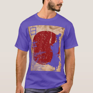 Camiseta Vintage de samurai japonês (2)