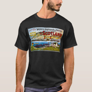 Camiseta Vintage de Scotland Glasgow dos navios de Royal