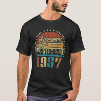 Camiseta Vintage De Setembro De 1957, Uma De Uma Espécie In