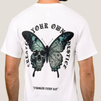 Camiseta Vintage de Streetwear com Caveira de Borb