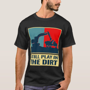 Camiseta vintage de trabalho pesado da backhoe para eq de c