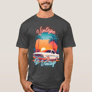 Camiseta Vintage de Vintage Carro vintage engraçado amigo v
