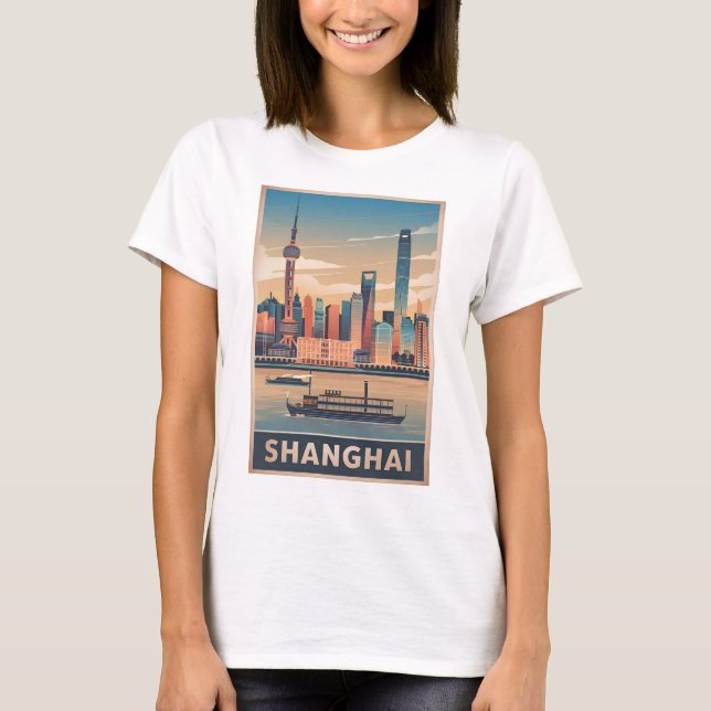 Camiseta Vintage de Xangai (Frente)