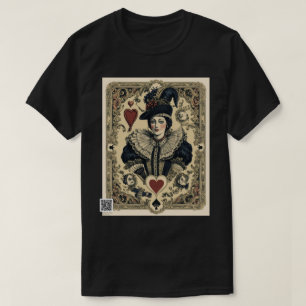 Camiseta Vintage Deck Queen Of Hearts
