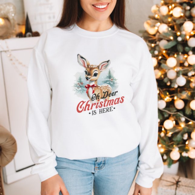 Camiseta Vintage Deer Christmas (Criador carregado)